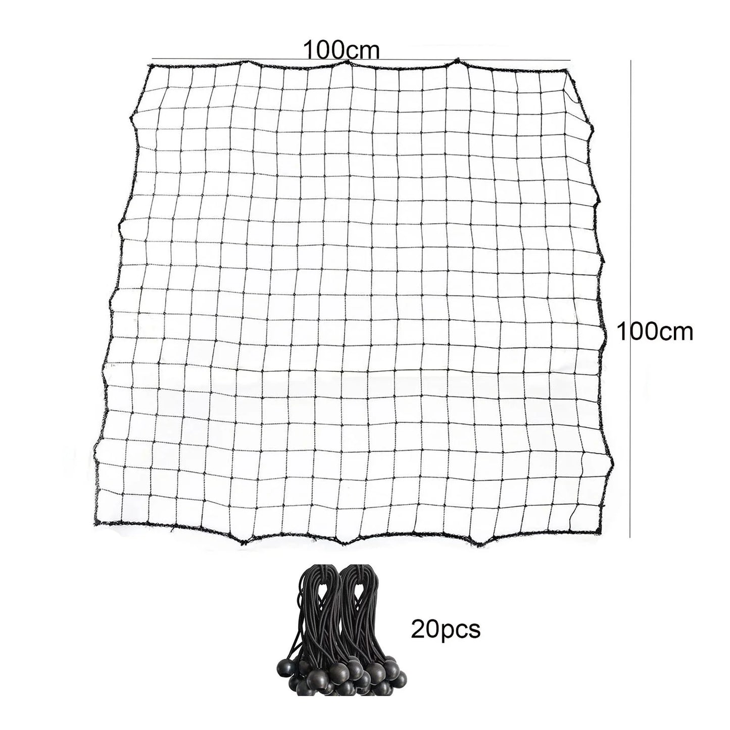 Soccer Rebounder Net with 20 Elastic Ropes Kickback Football Practice Net Target Goal Rebound Net Beginner Training Aid