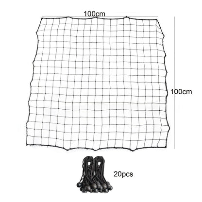 Soccer Rebounder Net with 20 Elastic Ropes Kickback Football Practice Net Target Goal Rebound Net Beginner Training Aid