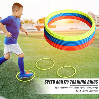 5X Football Soccer Speed Agility Training Rings Training Equipment 30Cm 40Cm Dia