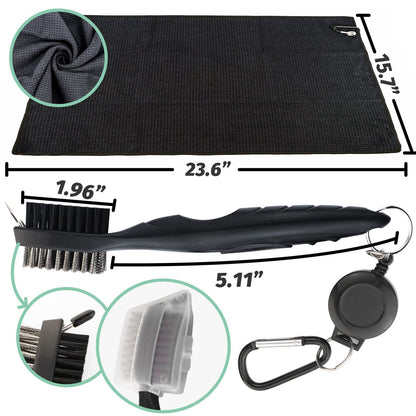 Golf Essentials Kit, 29 in 1 Golf Club Cleaning Kit - Golf Towel, Golf Club B...