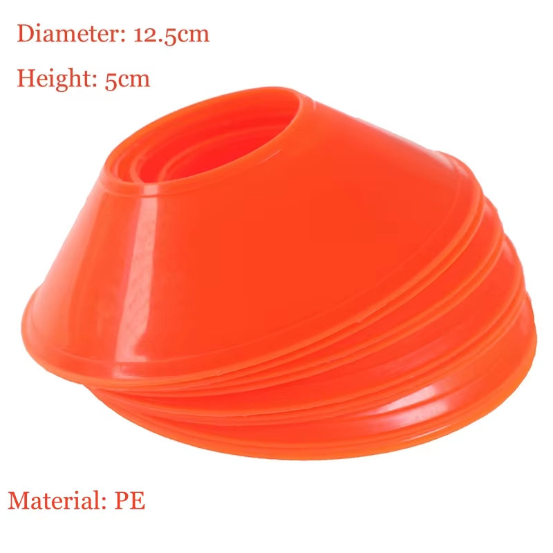 10Pcs 19Cm Football Training Sports Saucer Cones Marker Discs Soccer Entertainment Sports Accessories