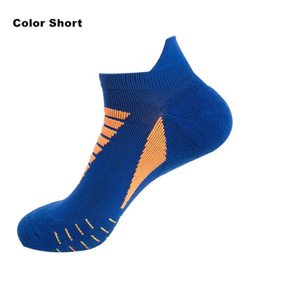 Sports Running Socks Cotton Thick Terry Socks Summer Basketball Tennis Men Sports Socks Shock Absorption Moisture Wicking