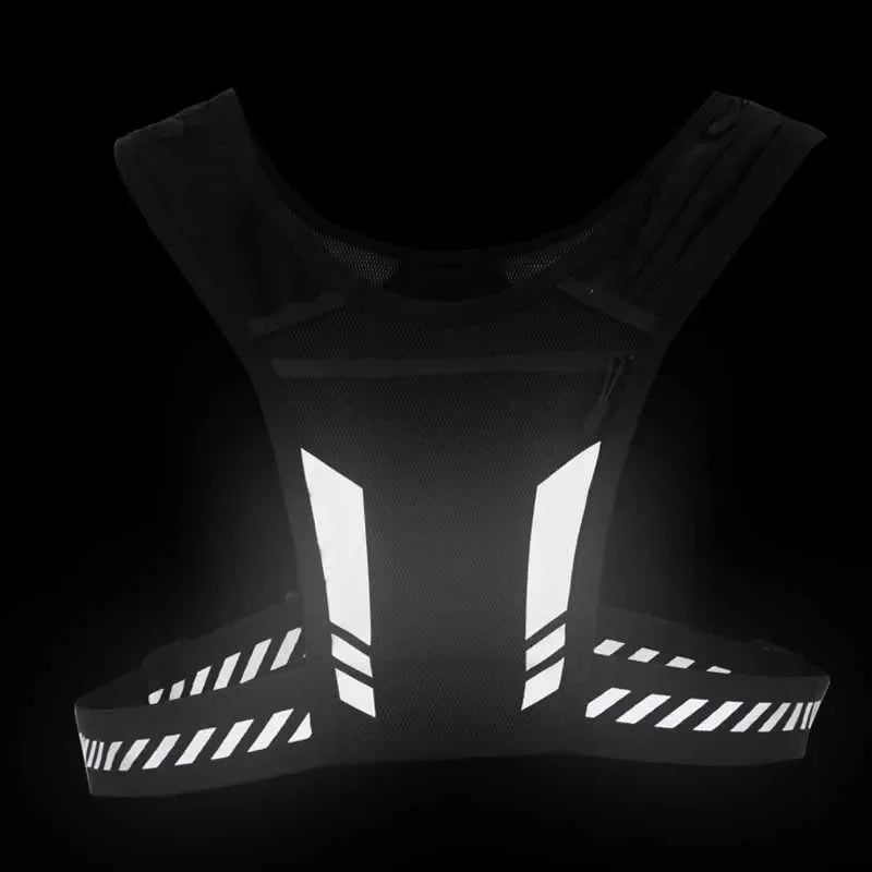 Sport Reflective Running Backpack Universal Lightweight Running Vest Mobile Phone Cards Bag for Jogging Fitness Male Femaleсумка