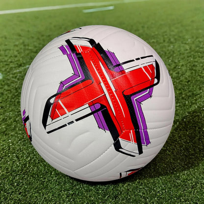 Soccer Ball Size 5 Training Ball Lightweight Soccer Training Equipment Ball Official Match Ball Football for Game Competition School , Red