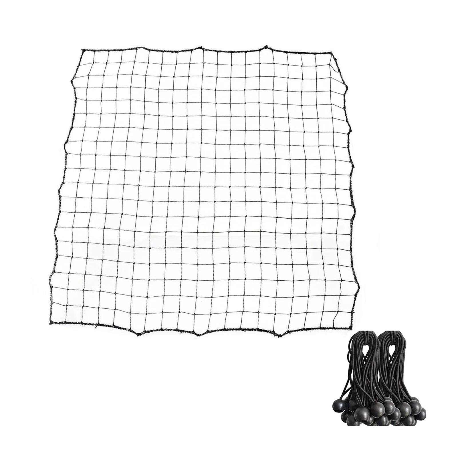Soccer Rebounder Net with 20 Elastic Ropes Kickback Football Practice Net Target Goal Rebound Net Beginner Training Aid
