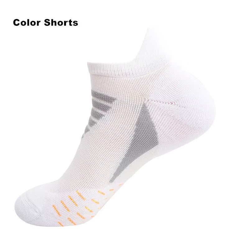 Sports Running Socks Cotton Thick Terry Socks Summer Basketball Tennis Men Sports Socks Shock Absorption Moisture Wicking