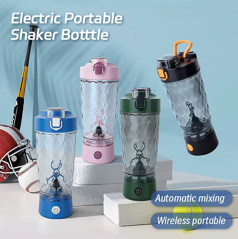 24165 Drop Shipping Electric Whey Protein Shake Stirrer USB Automatic Protein Shaker Bottle Gym Sport Water Bottle