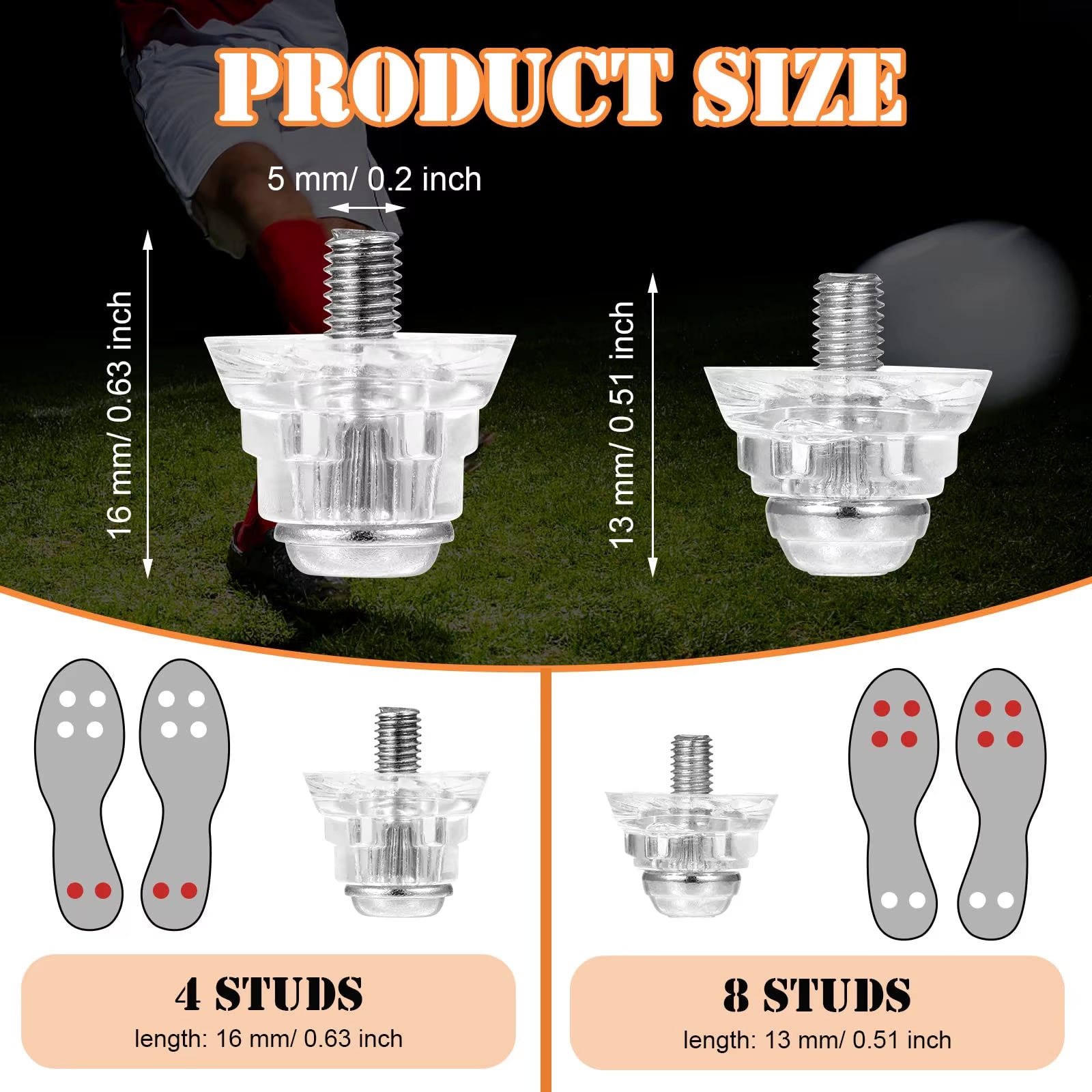 12Pcs Football Boots Studs Professional Sport Replacing Equipment 13Mm 16Mm Shoes Stud Replace Part Sport Fitting