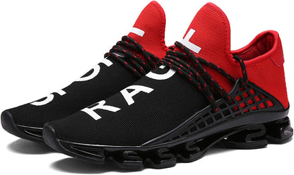 Mens Slip on Road Running Shoes Breathable Lightweight Comfortable Walking Shoes Athletic Gym Tennis Shoes for Men