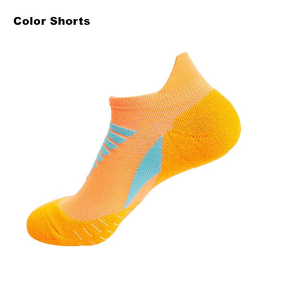 Sports Running Socks Cotton Thick Terry Socks Summer Basketball Tennis Men Sports Socks Shock Absorption Moisture Wicking