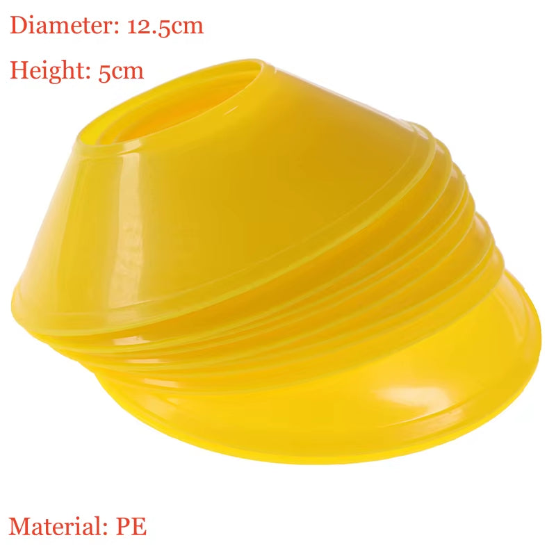 10Pcs 19Cm Football Training Sports Saucer Cones Marker Discs Soccer Entertainment Sports Accessories