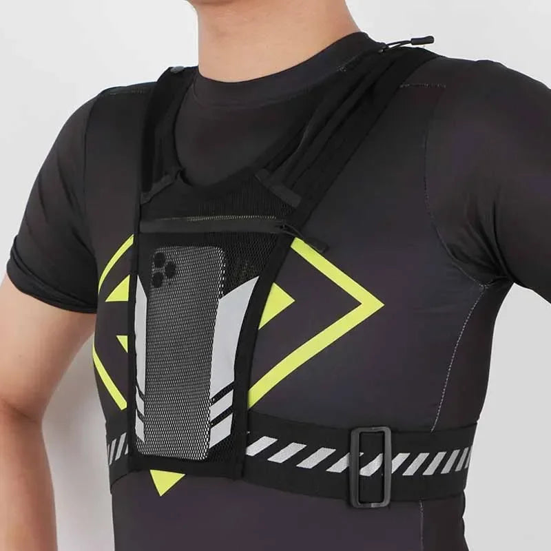 Sport Reflective Running Backpack Universal Lightweight Running Vest Mobile Phone Cards Bag for Jogging Fitness Male Femaleсумка