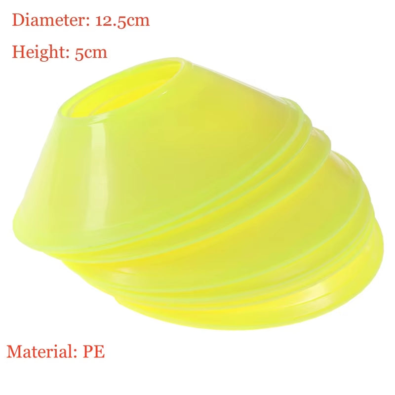 10Pcs 19Cm Football Training Sports Saucer Cones Marker Discs Soccer Entertainment Sports Accessories