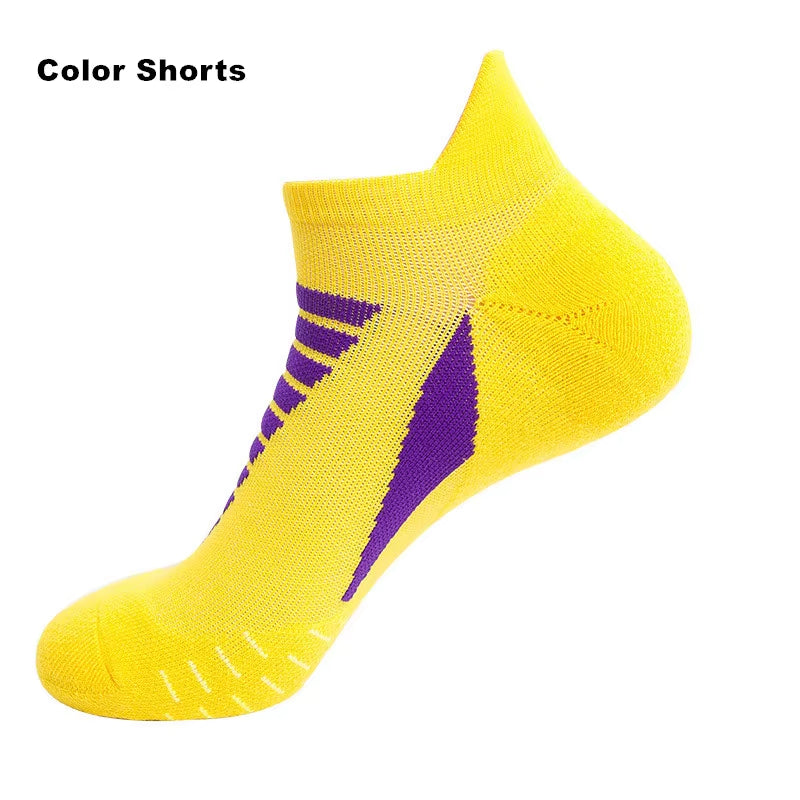 Sports Running Socks Cotton Thick Terry Socks Summer Basketball Tennis Men Sports Socks Shock Absorption Moisture Wicking
