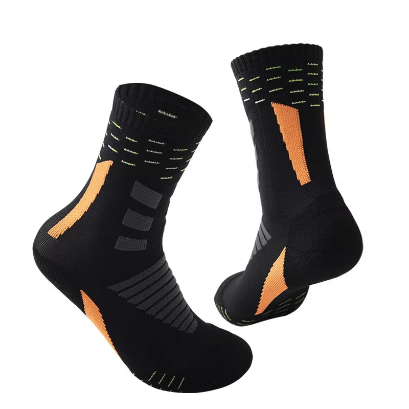 Sports Running Socks Cotton Thick Terry Socks Summer Basketball Tennis Men Sports Socks Shock Absorption Moisture Wicking
