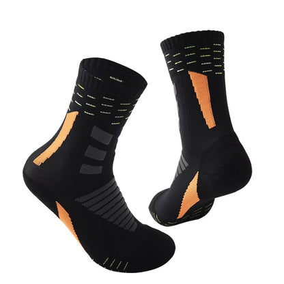 Sports Running Socks Cotton Thick Terry Socks Summer Basketball Tennis Men Sports Socks Shock Absorption Moisture Wicking