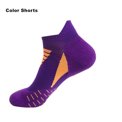 Sports Running Socks Cotton Thick Terry Socks Summer Basketball Tennis Men Sports Socks Shock Absorption Moisture Wicking