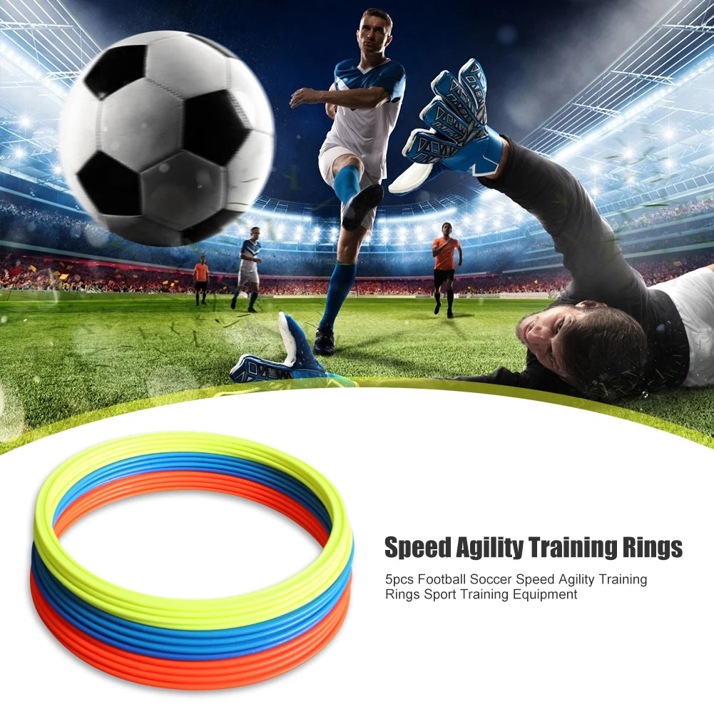 5X Football Soccer Speed Agility Training Rings Training Equipment 30Cm 40Cm Dia