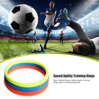 5X Football Soccer Speed Agility Training Rings Training Equipment 30Cm 40Cm Dia